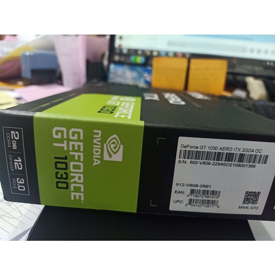 VGA MSI Geforce GT 1030 AERO ITX 2G OC 2GB DDR4 GT1030 Resmi