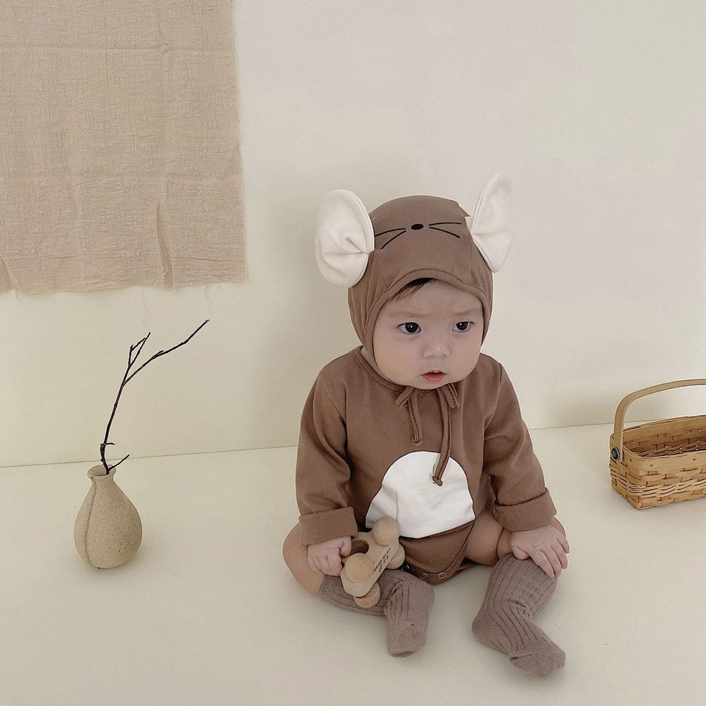 0-18bln | JUMPER PAKAIAN BAJU ANAK BAYI KARAKTER ANIMAL COSPLAY JUMPSUIT ROMPER PA3