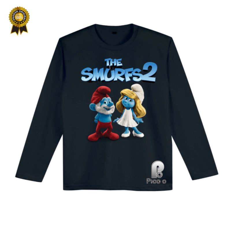 KAOS ANAK THE SMURFES 2 LENGAN PANJANG