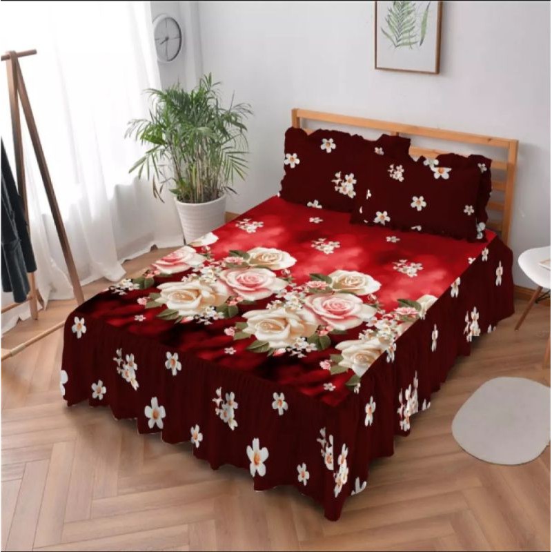SPREI KINTAKUN D'LUXE RUMBAI 180X200/Kintakun Sprei Rumbai FLORENTINE/Arnita
