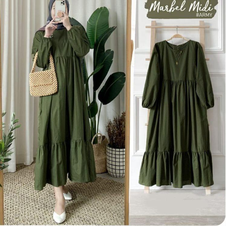 (TERLARIS) Marbel Midi Dress
