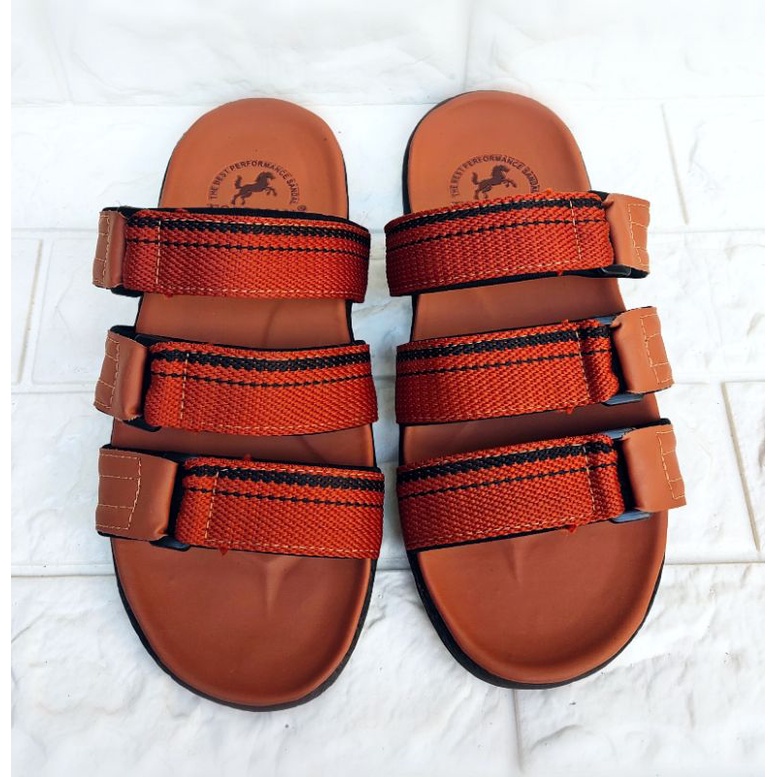 Sandal Pria Selop Slop Kasual Sandal Gunung Murah Sendal Trendy