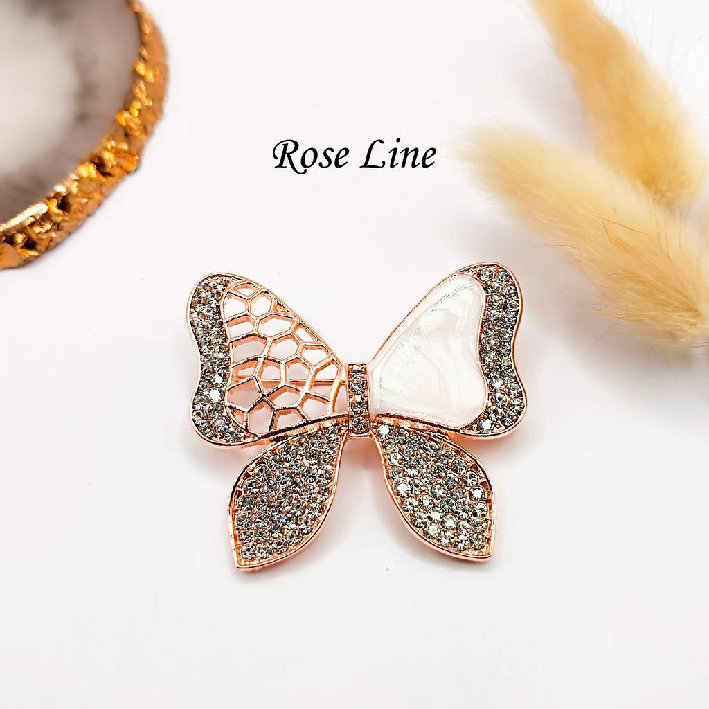 Bros Premium Beaux Papillon Rose Gold Free Kotak Mika