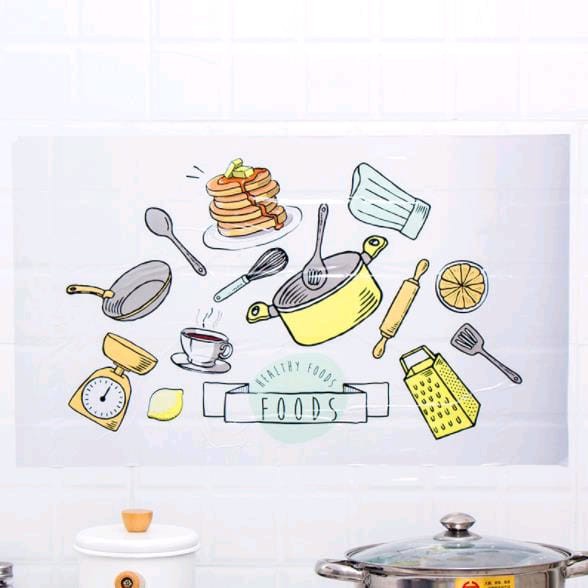 Sticker Wallpaper Dapur Motif Terbaru Anti Minyak