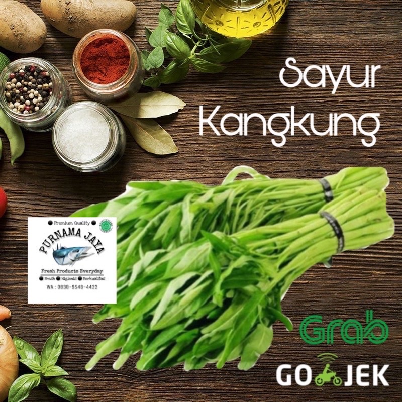 

kangkung / bayam segar bandung gojek purnamajaya