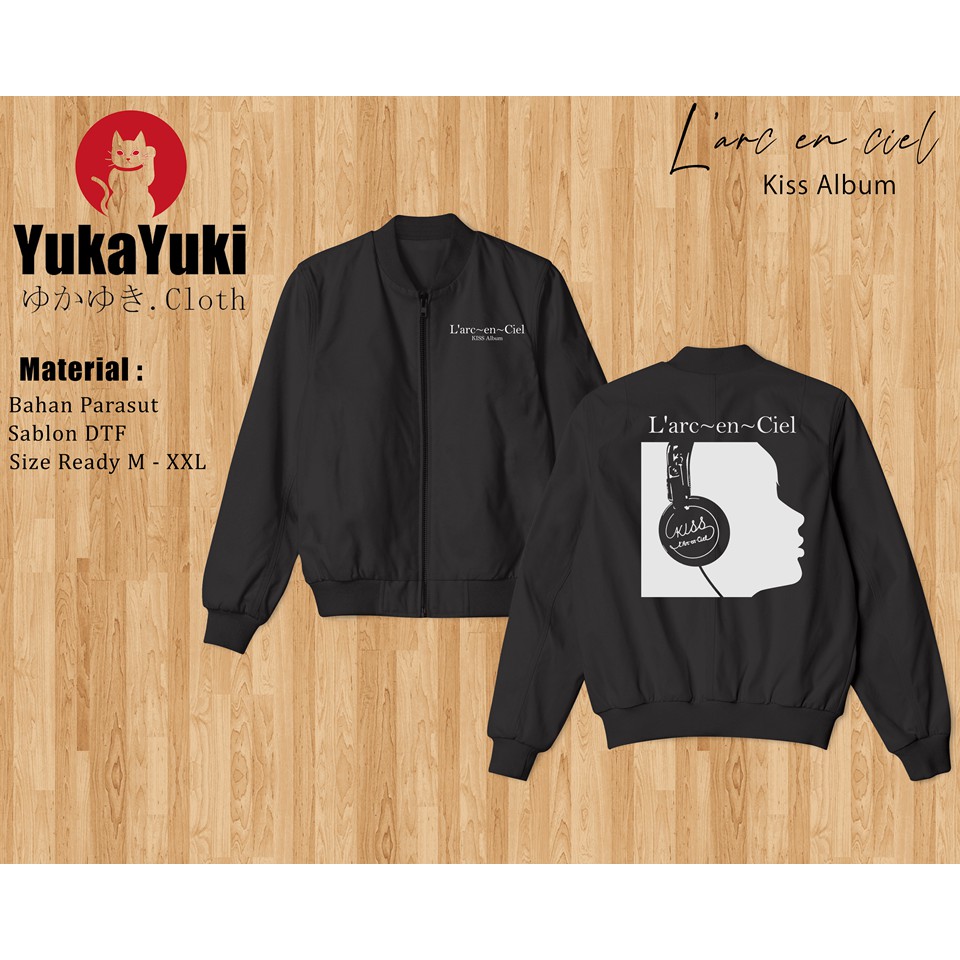 Jaket Bomber L'arc en ciel - Kiss Logo