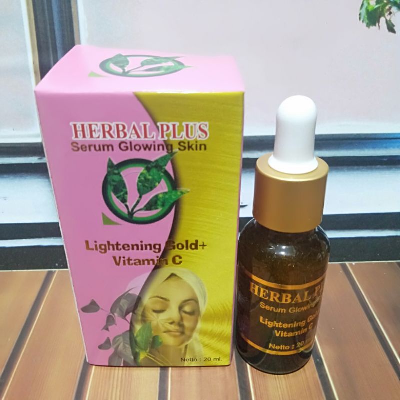 Serum Herbal Plus Glowing Skin Lightening Gold+Vitamin C