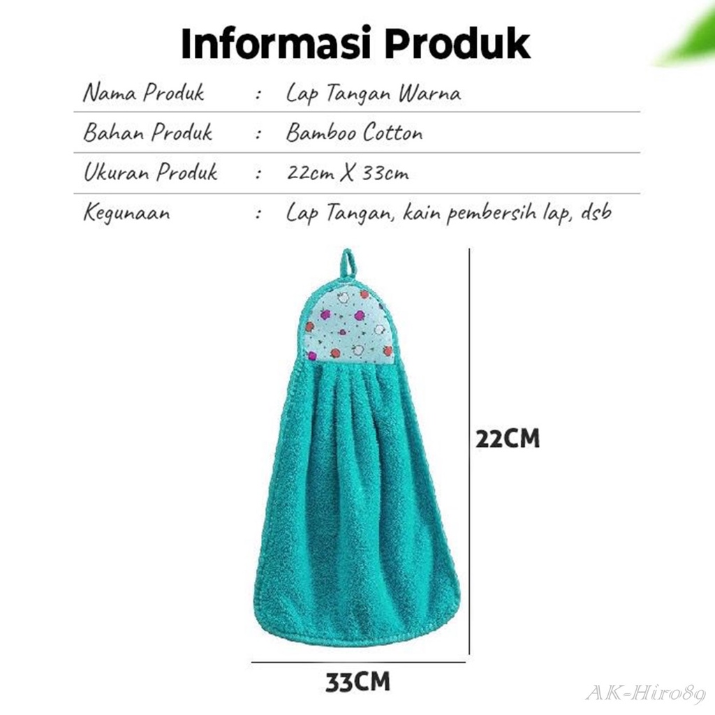 Ak_Hiro89 Hand drying towel / Lap Tangan / Lap Wastafel / Handuk Pengering Tangan - H25