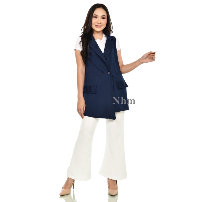 Nhm Vest Outer wanita Rompi Cardigan intan