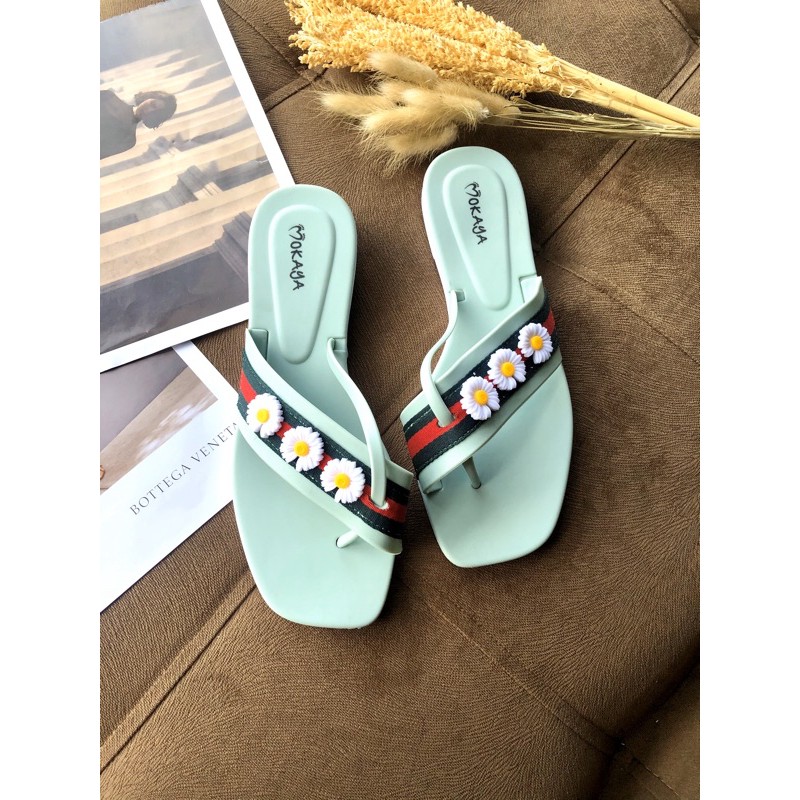 Sandal Japit Jempol Bunga Daisy Import Mokaya 2030-251