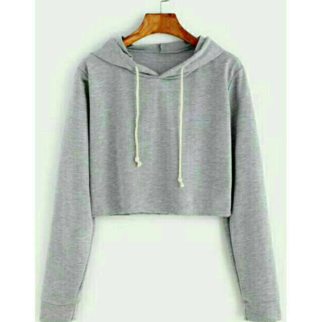 JNY.Co Sweater Hoodie CROP POLOS TALI 6 warna