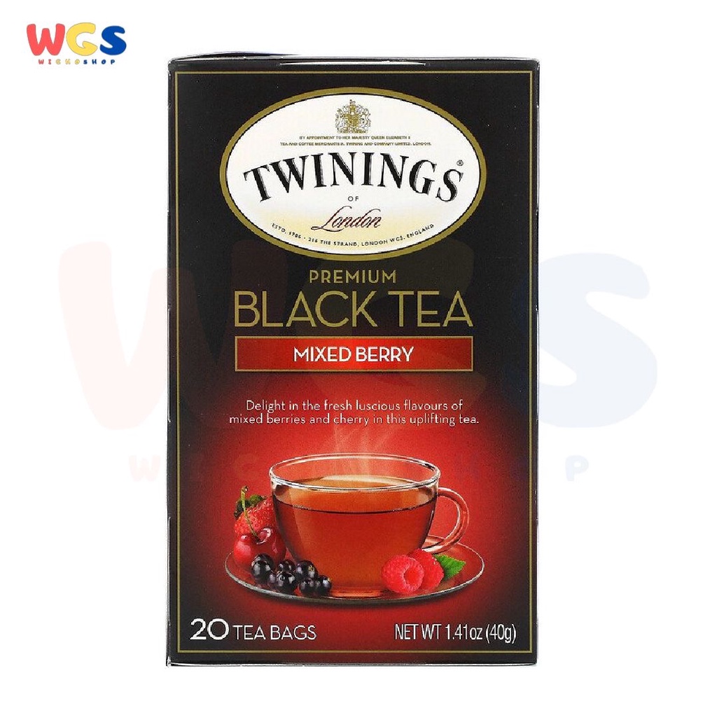 Twinings of London Premium Black Tea Mixed Berry &amp; Cherry 20s x 2g