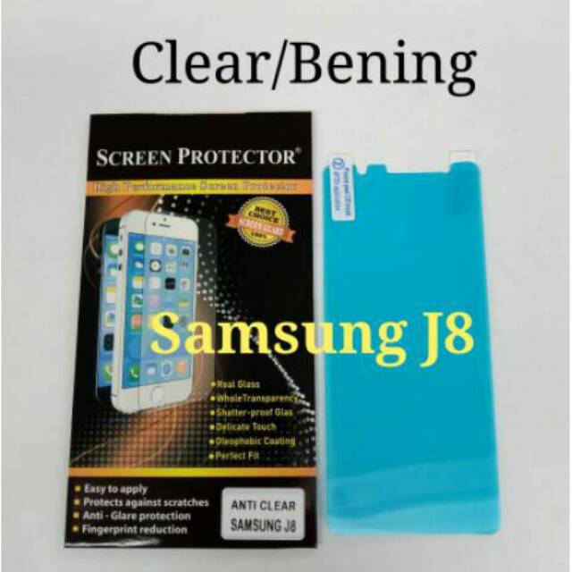 Anti Gores Screen Guard Clear Bening Samsung Galaxy J8