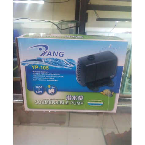 Yang YP105 YP 105 3000LH 60W Pompa Powerhead Filter Aquarium Kolam Ikan Hias