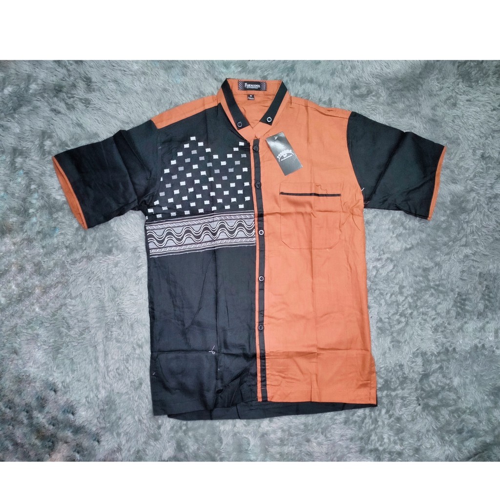 Baju Koko Purnama Pola Kotak