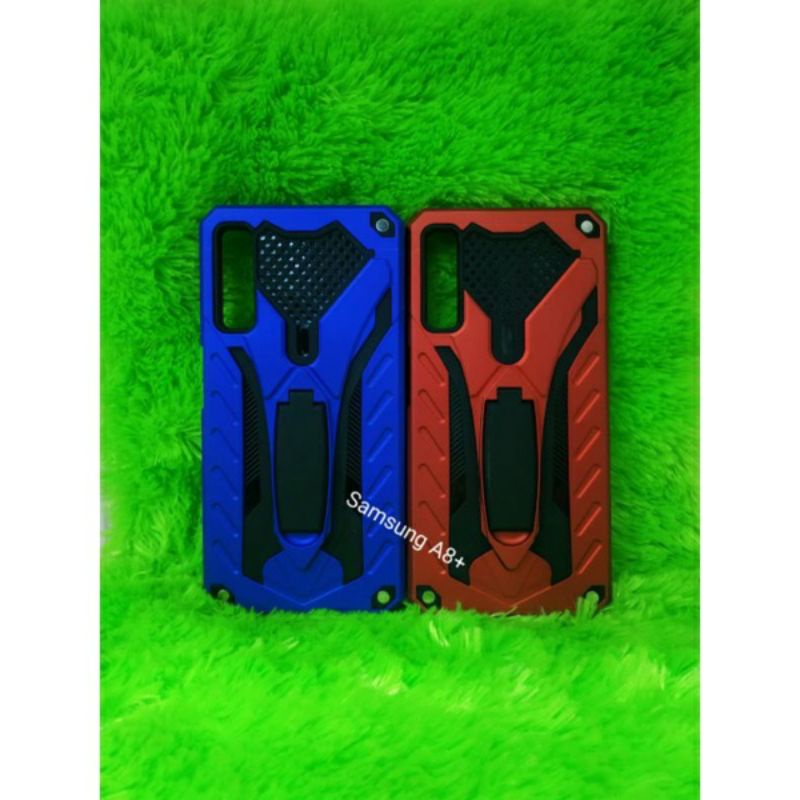 Samsung A8 Plus Phantom Series Stand Iron Hardcase Spigen touch armor case Robot