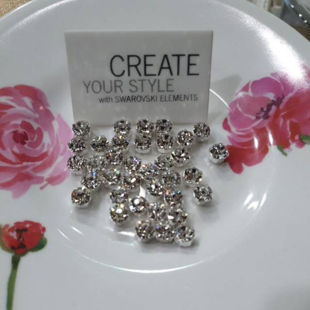 Swarovski stellux cangkang ss30 crystal
