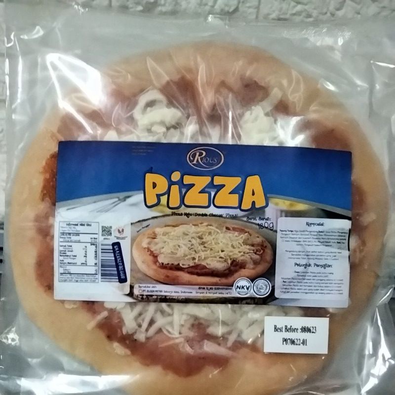 

RIOUS PIZZA DOUBLE CHEESE 180 GR