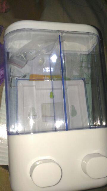 Dispenser Sabun 2 Tabung Manual Hand Wash Soap