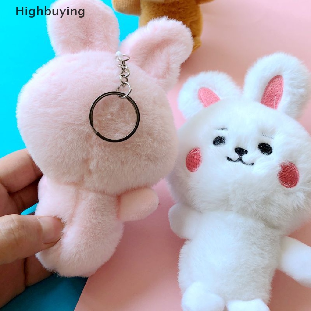 Hbid Gantungan Kunci Boneka Stuffed Plush Kelinci Mini Lucu Glory