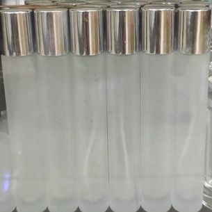 Botol Kaca drat/30ml/Botol Model lilin panjang/botol parfum reffil/tutup warna silver/botol kaca