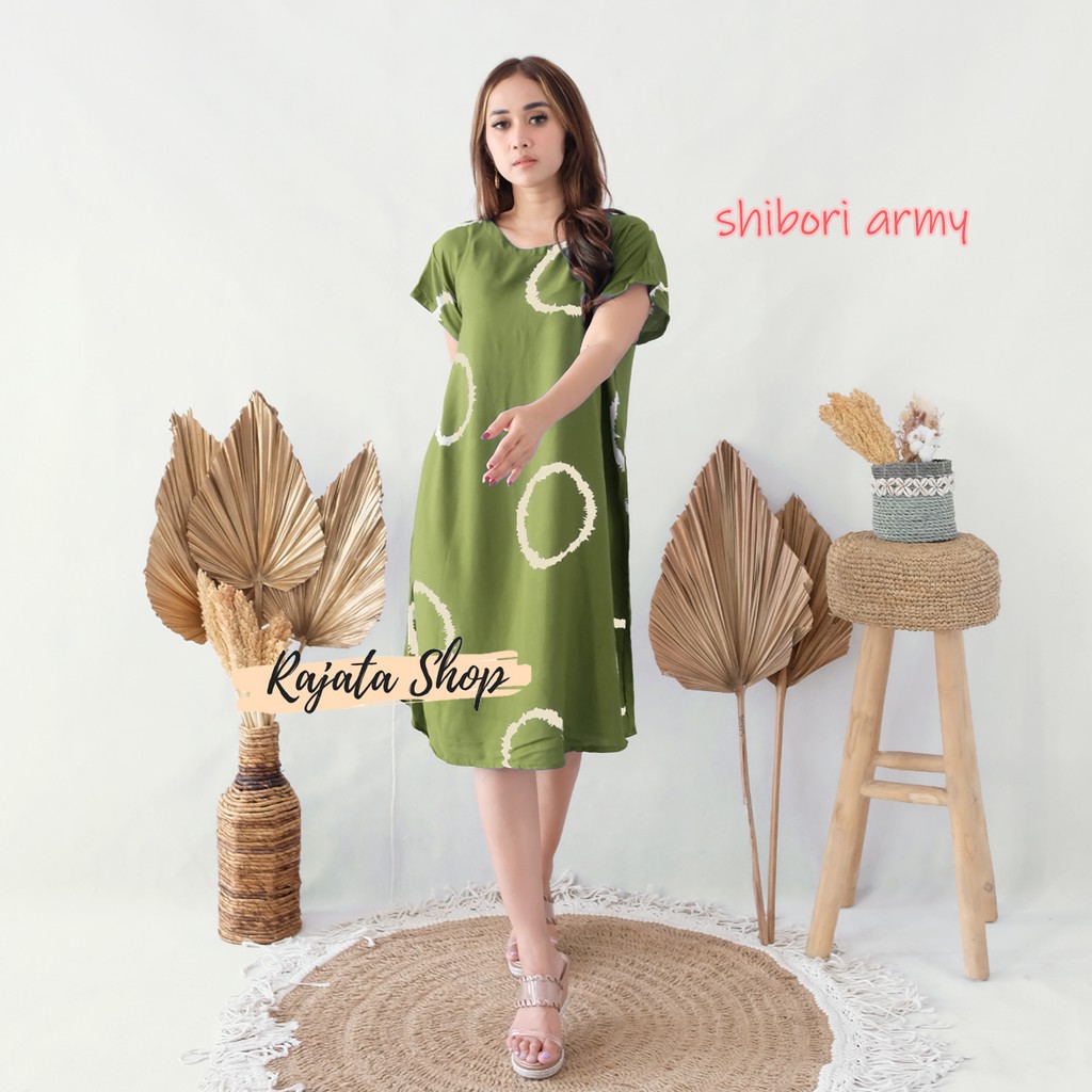 Daster Bali Dress Bali-DST SHIBORI ARMY