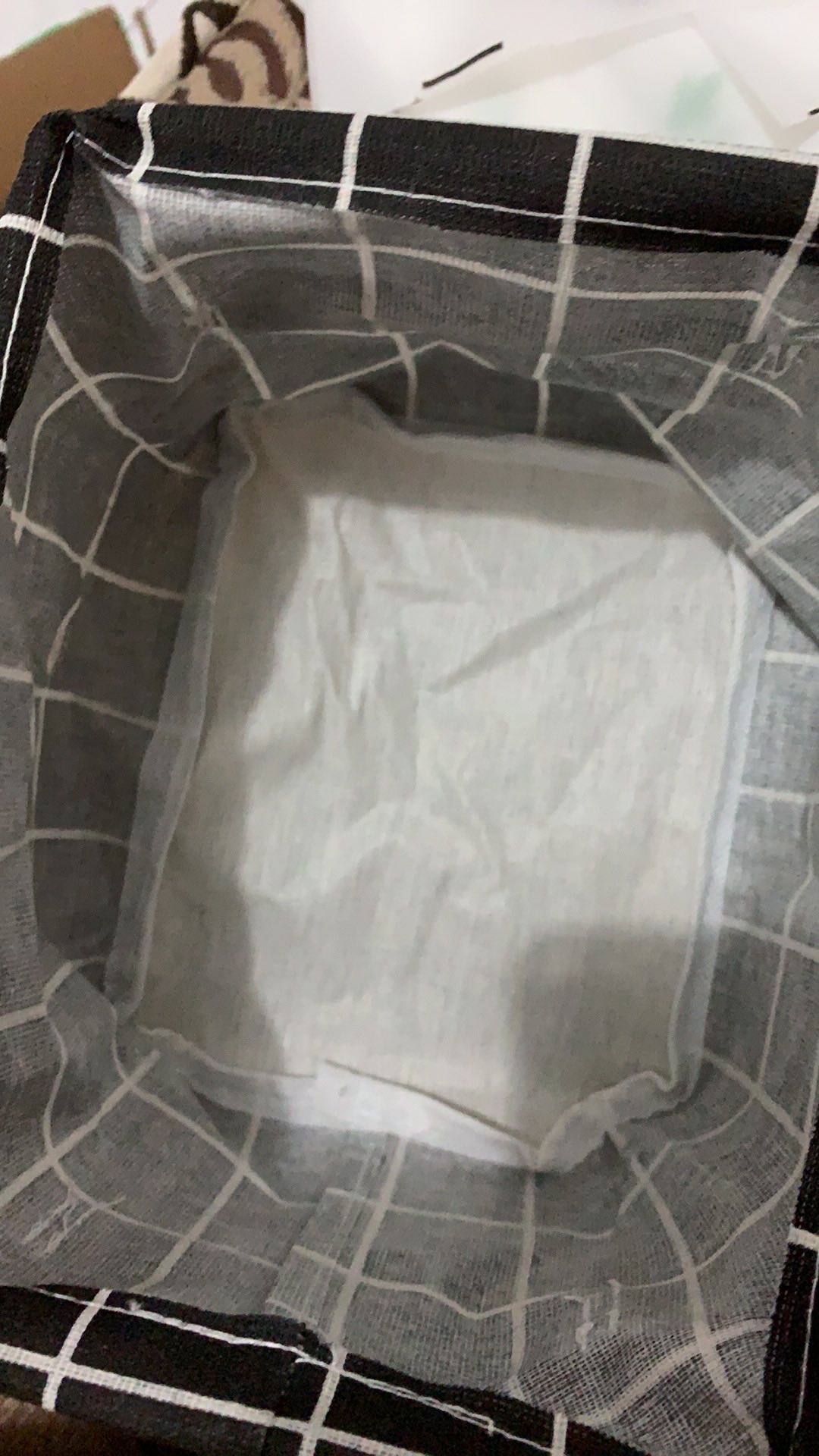 Keranjang Lipat Mini Kanvas