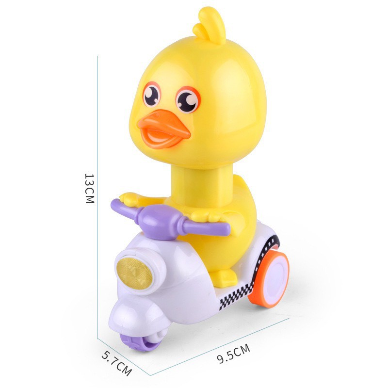 HZ Mainan Anak Bayi Tekan Mainan Bentuk Bebek Sepeda Motor Vespa Bisa Untuk Hadiah Anak