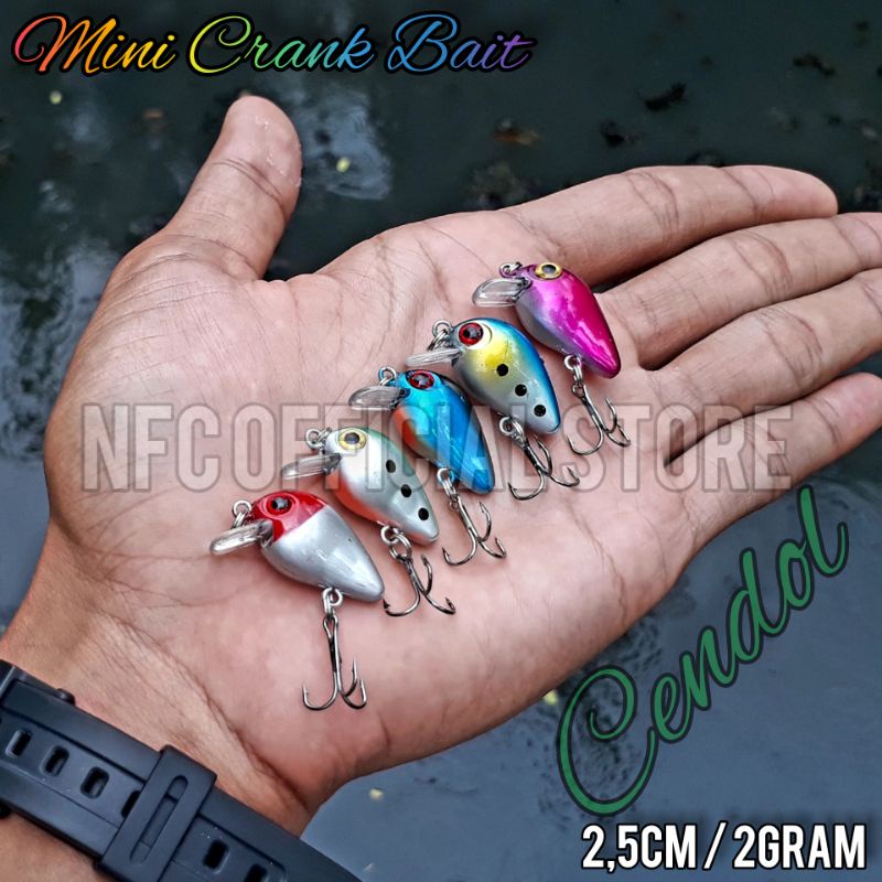 Mini Crank Bait CENDOL 2,5cm / 2gram Micro KILLER rekomendasi untuk Ultralight casting