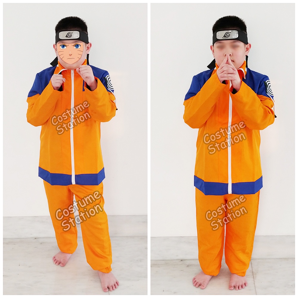 Kostum Naruto Blue / Costume Ninja Konoha Anime anak