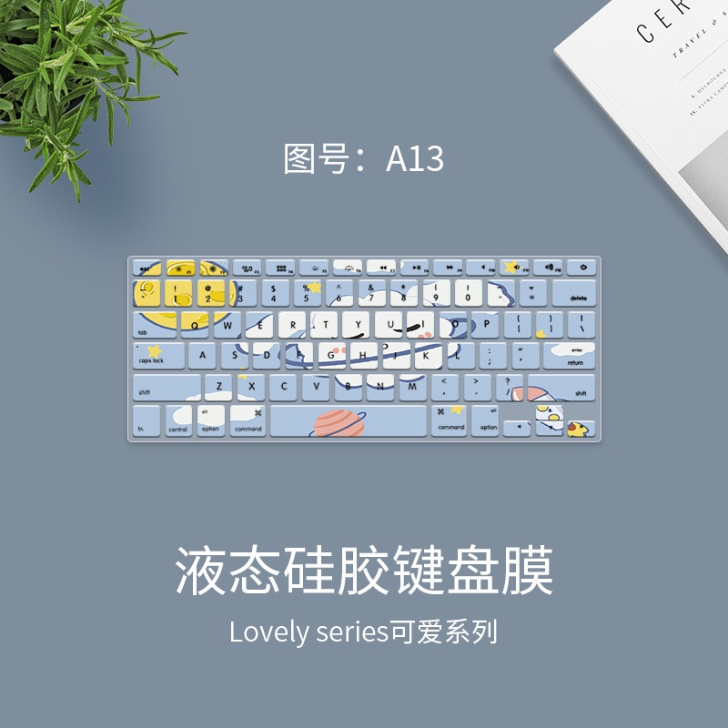 Film Pelindung Keyboard Motif Kartun Untuk Apple MacBook Pro A1502 Notebook A1398 A1466 A1369 A1278 A1286 A1425