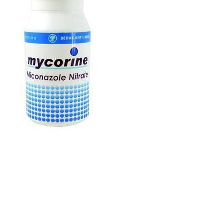 MYCORINE BEDAK 25 GR bedak anti r seperti daktarin bedak