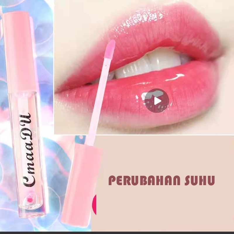 cod☜☞ready Lips Gloss Cair Warna Bening Tahan Lama Berubah Warna Pink Original lagilaku
