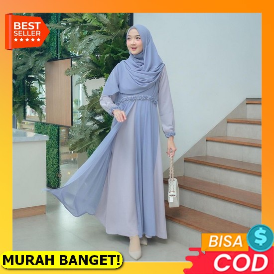 Gamis Brokat Model Terbaru 2022 Dress Brukat Gamis Broklat Velvet Roberto Cavali Mix Brokade Premium