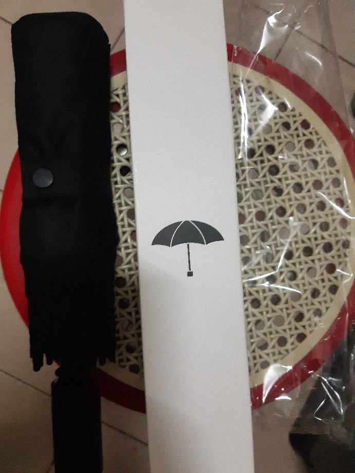 Original Xiaomi Pinluo Uv Protector Automatic Folding Umbrella - Gagang Pendek