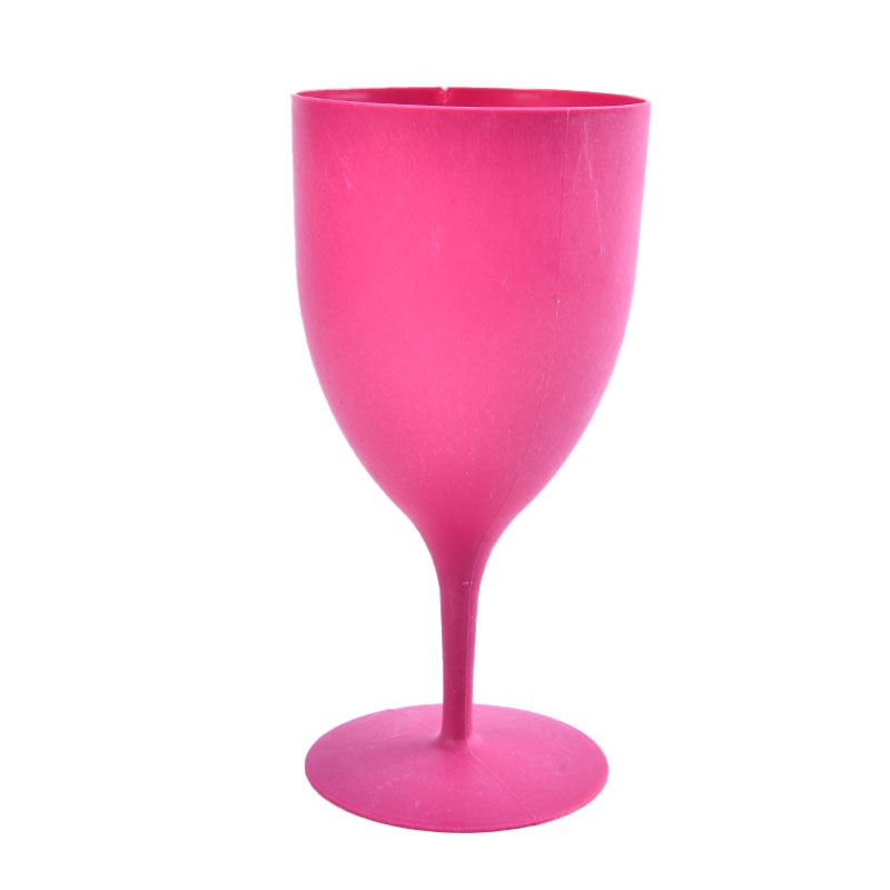 6 Pcs / set Gelas Wine Cocktail Champagne Goblet Bahan Plastik Buram Untuk Pesta Bar