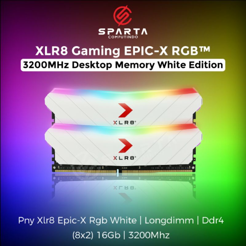 Memory Desktop 16 GB DDR 4 Longdim 3200 Mhz XlR8 Gaming EPIC X RGB New Bergaransi