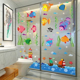 Kamar mandi kartun stiker dinding Stiker ubin Sanitasi Kamar mandi kartun stiker dinding Stiker ubin Sanitasi