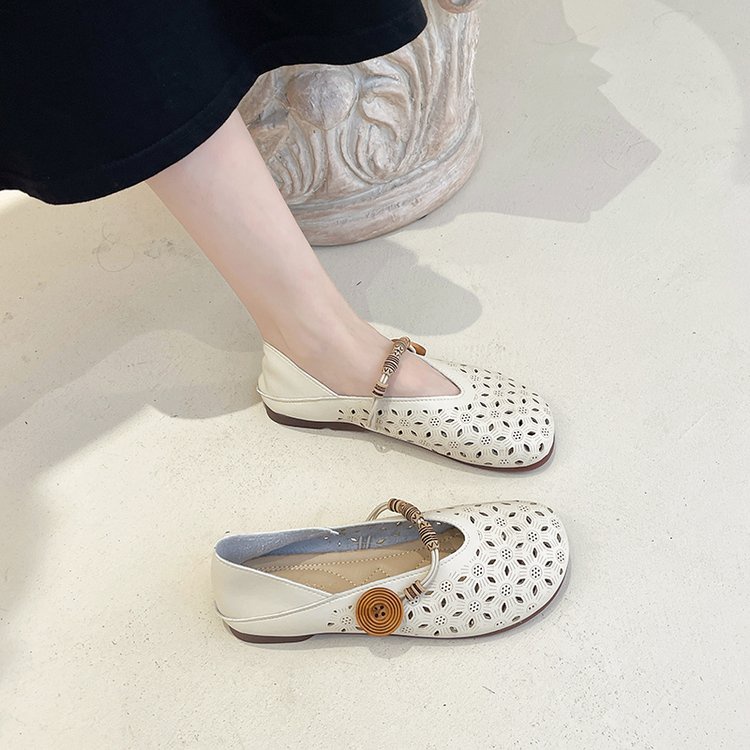 FD Sepatu Flat Wanita Slip On Shoes Kasual Sandal Kekinian Terbaru KI-030