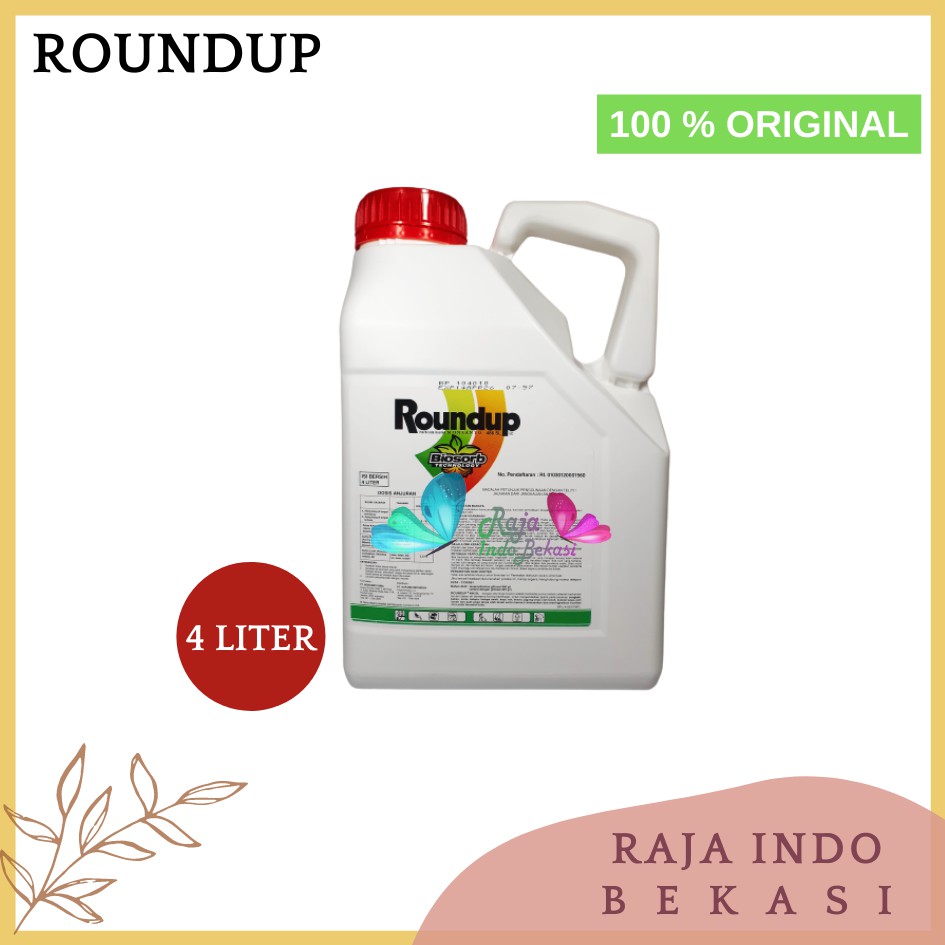 Ori Roundup 4 Liter Obat Pembasmi Rumput Liar Ilalang Gulma Herbisida Asli Round Uperbisida