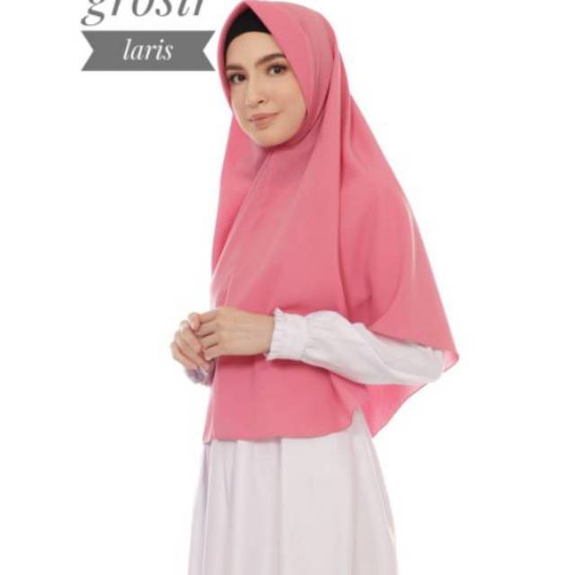 (xl)                      Khimar Pet JUMBO XL - Jilbab Kerudung Simple Penguin Syari Instan