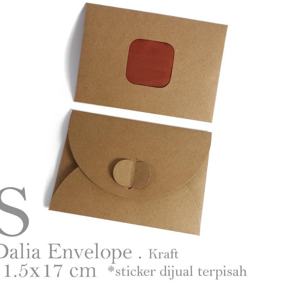 

TEERLARIS [HARGA 10pcs] DALIA ENVELOPE : SMALL 11.5 x 17 cm / amplop masker / amplop souvenir masker