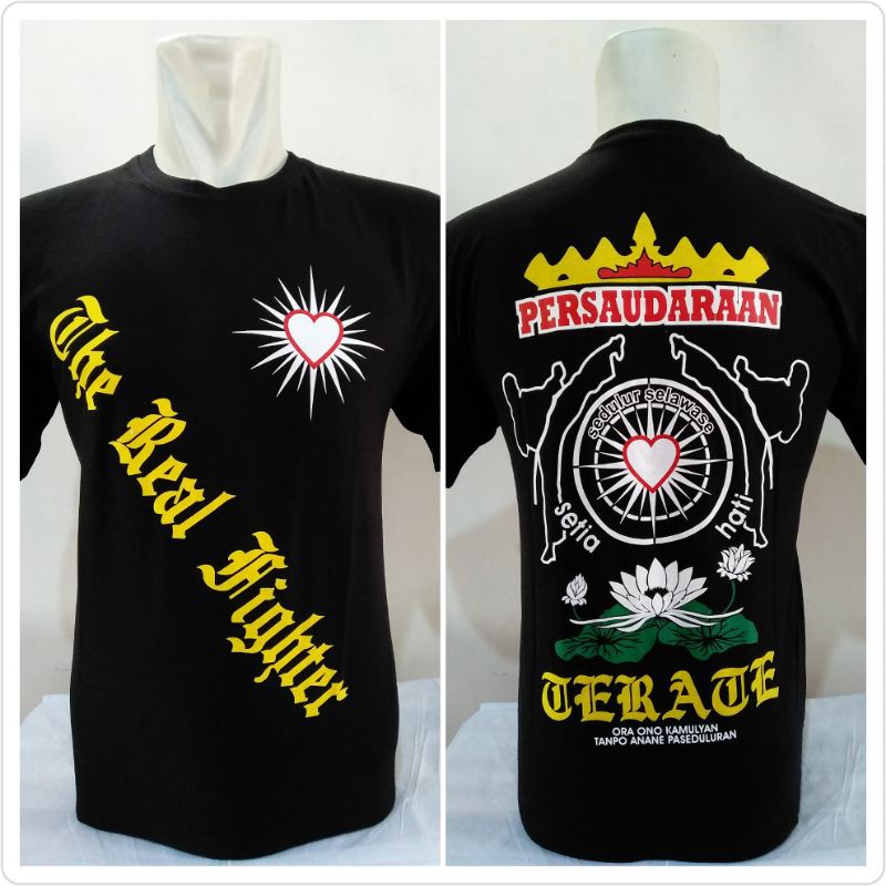 Kaos PSHT the real fighter warna kuning