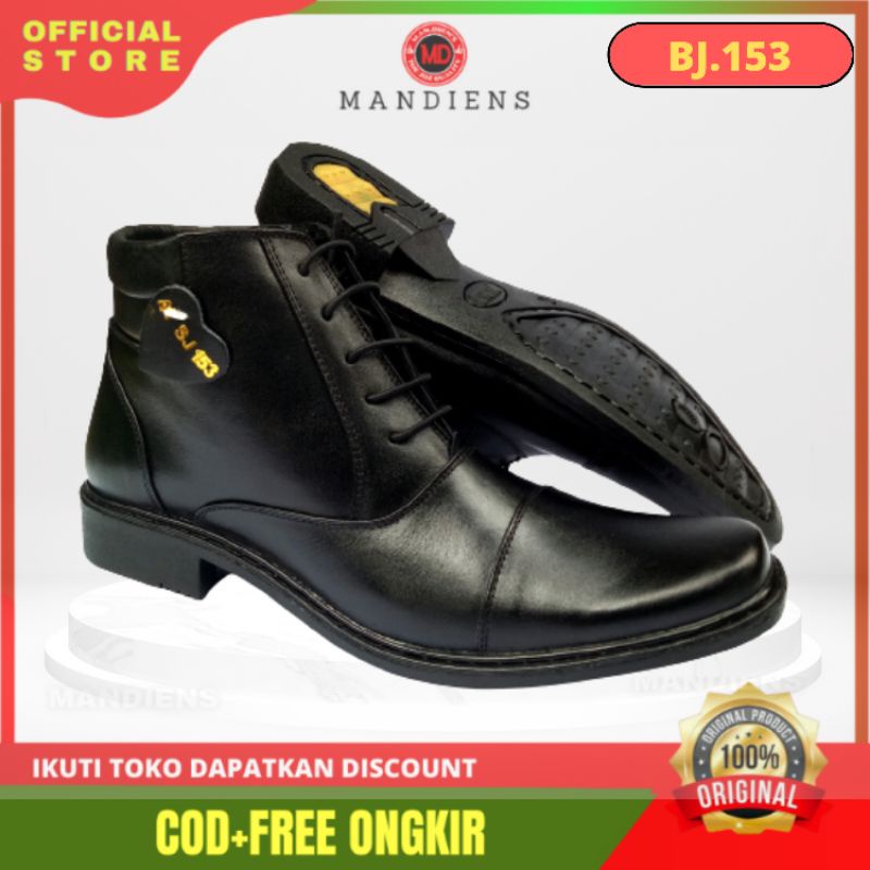 MANDIENS - PDH SJ153 Sepatu Kulit Asli Original Medali Export Quality