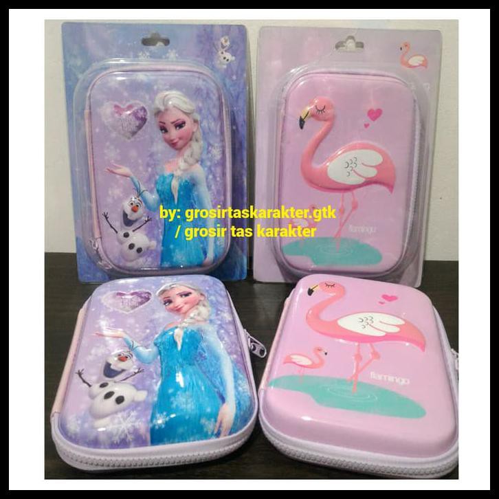 

Open Ds Tempat Pensil Anak Perempuan Karakter Frozen Flamingo Kotak Pencil