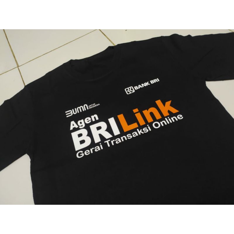 Kaos BRILINK bank BRI / kaos agen online / kaos pria wanita terlaris bisa COD