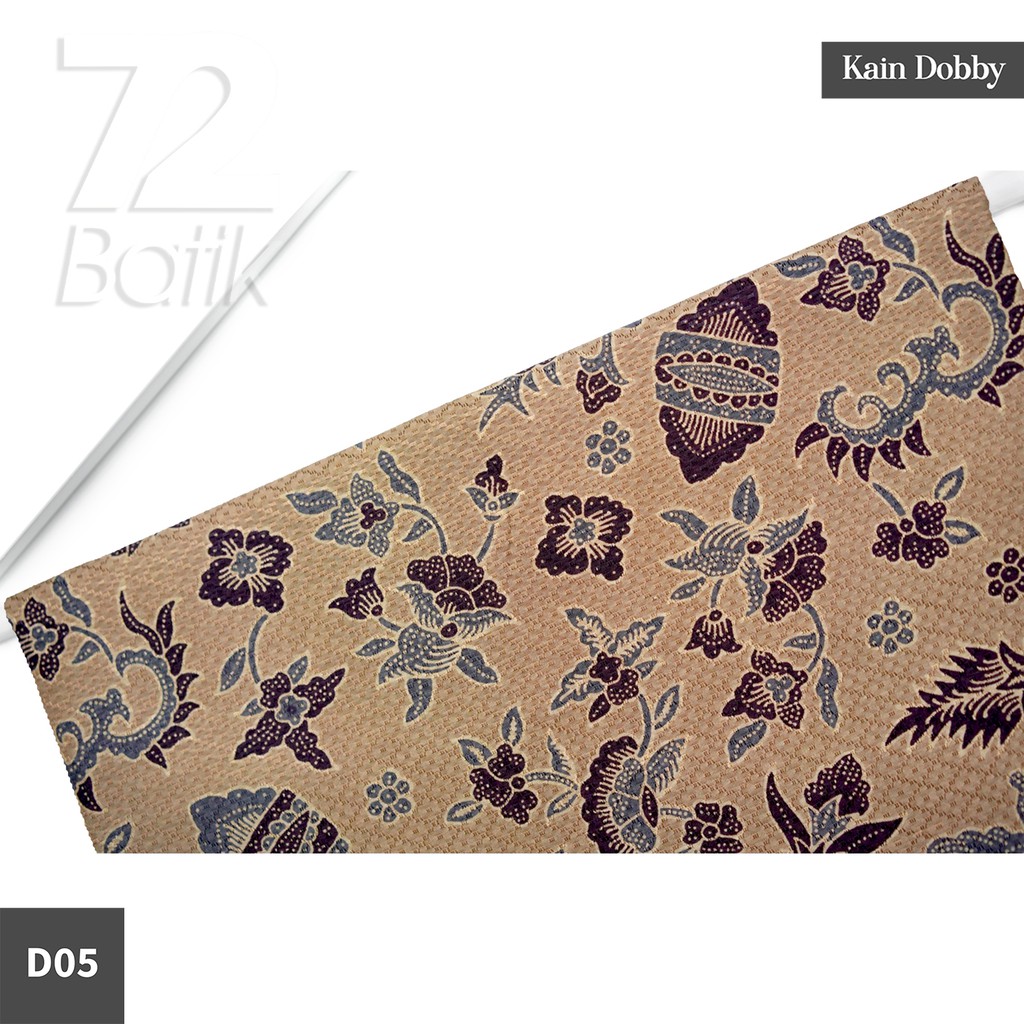 KAIN BATIK PREMIUM Dobby Motif Kembang Asri Warna Crem Cream Krem Hitam Coklat Dolbi 725272 Cap 72 Jarik Jarit Samping Kebat Panjang Batik Dobby Modern Premium Bahan Seragam Batik Pernikahan Kantor Keluarga Murah Kamen Jadi Batik Bali Lembaran