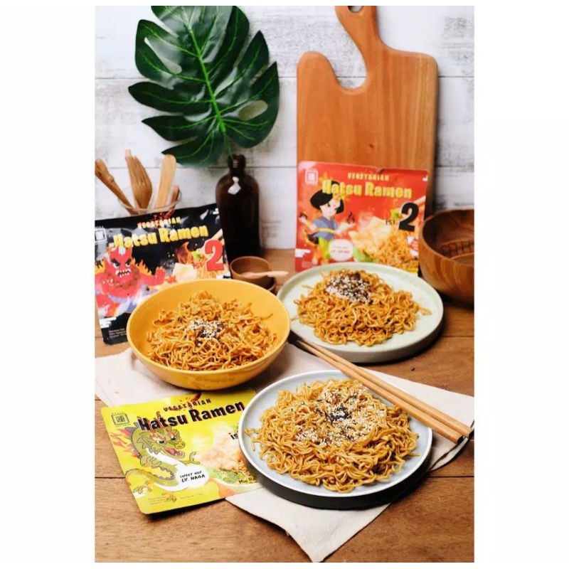 

[READY] Mie Hatsu Ramen Vegetarian, Mie Instan Vegetarian, Mie Ramen vegan