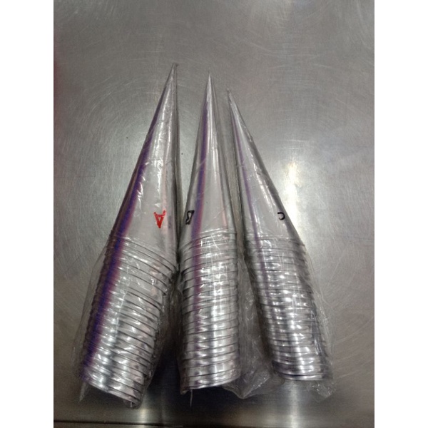 Cetakan Horn (pastry) kue cumcum variasi (A-C)