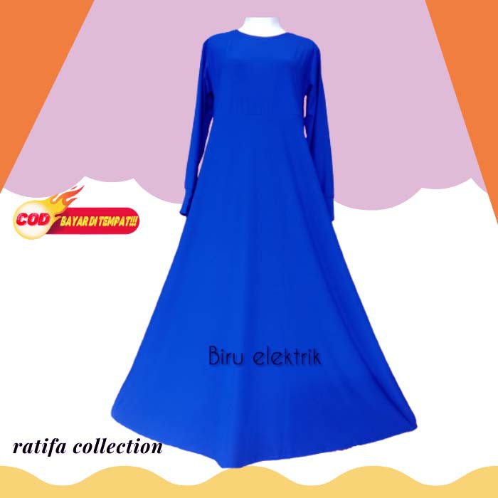 Gamis Polos Jersey Jumbo XXL. by ratifa collection.